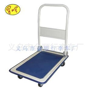 折叠铁皮平板车四轮手推车拉货静音拖车搬运输车工具车