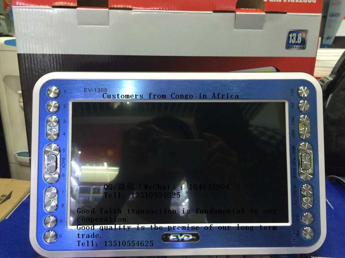 Best-selling portable TV DVD/USB radio video player in Africa Application Scenario