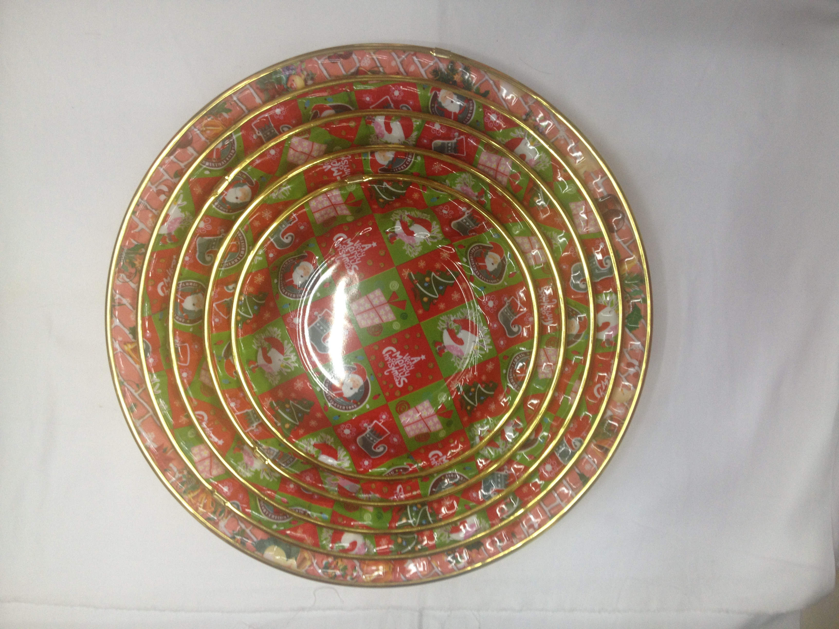 Christmas Tray Santa Claus Tray fruit tray Christmas set thumbnail