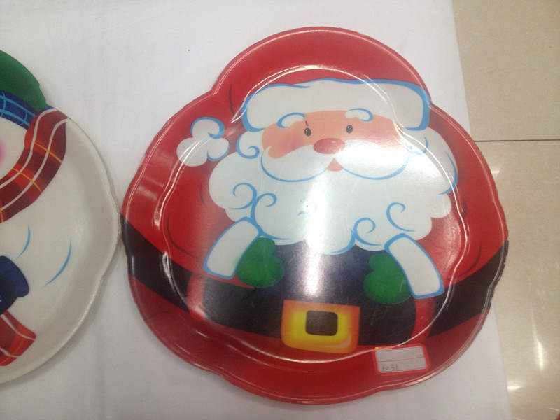 圣诞盘 圣诞老人 托盘 水果盘 圣诞套