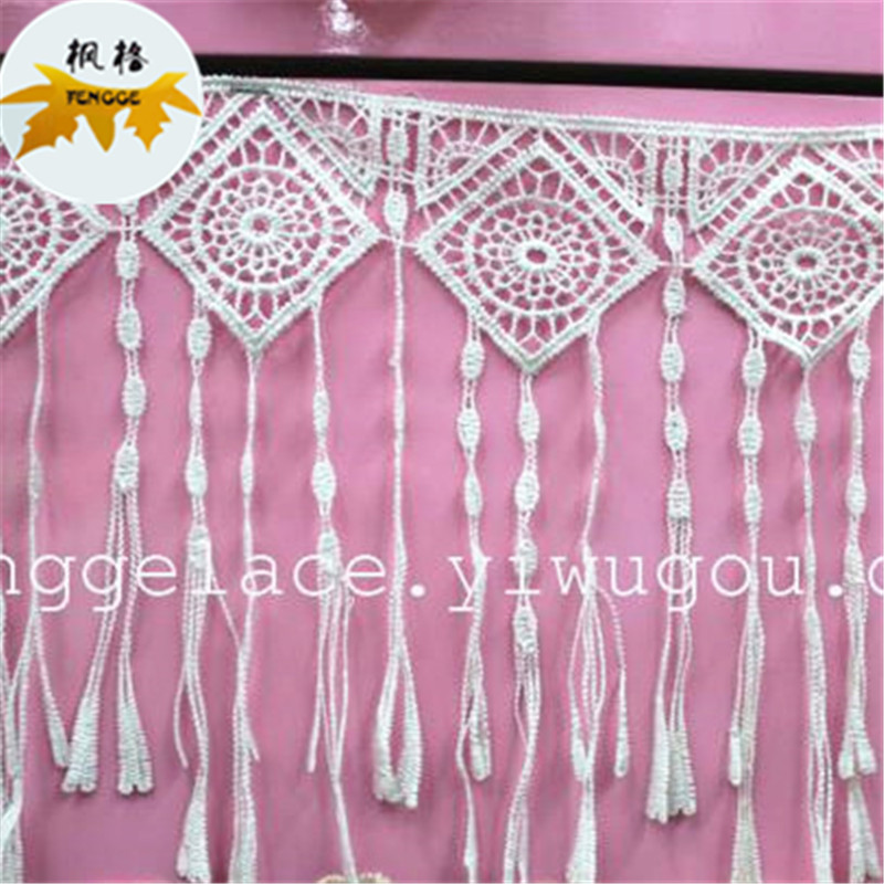 Factory direct sales of high-quality water-soluble polyester shed lace details Picture
