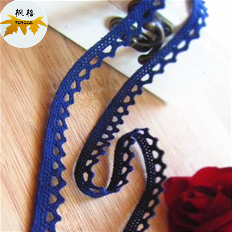 Factory direct sales of exquisite navy blue lace DIY clothing accessories Specification image