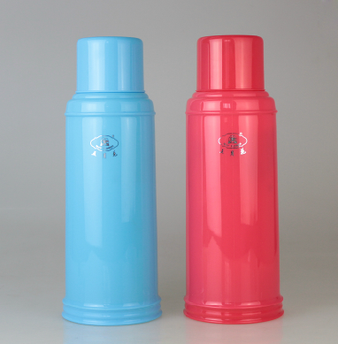 Five months flower thermos household thermos bottle glass liner open water bottle ordinary plastic shell kettle