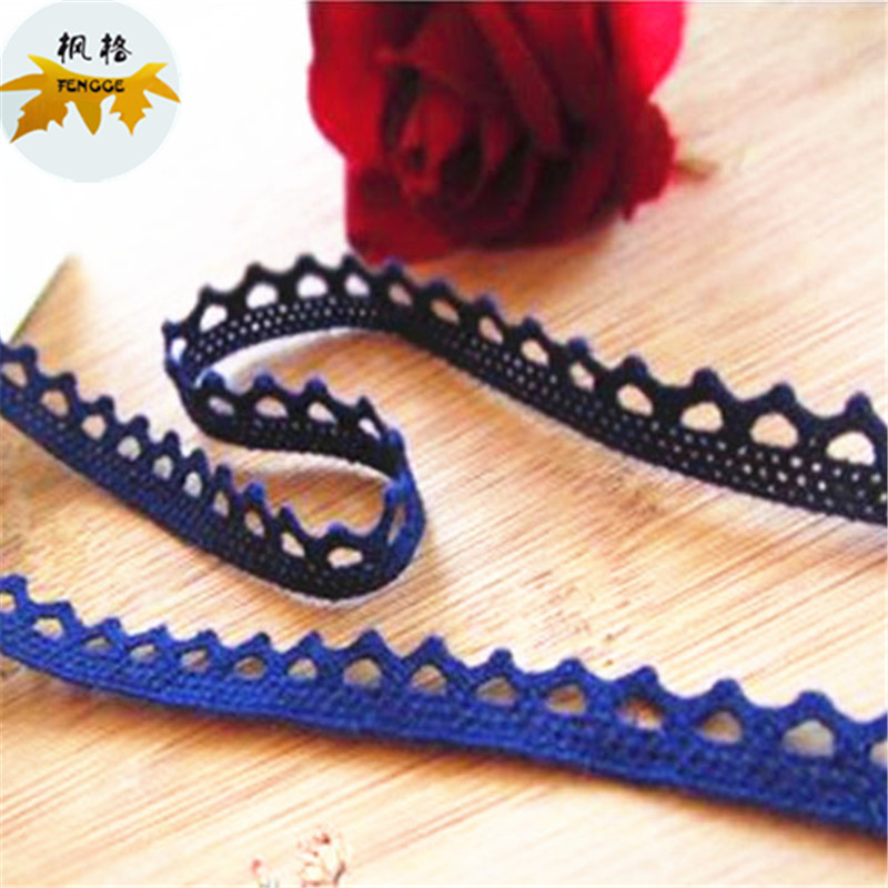 Factory direct sales of exquisite navy blue lace DIY clothing accessories