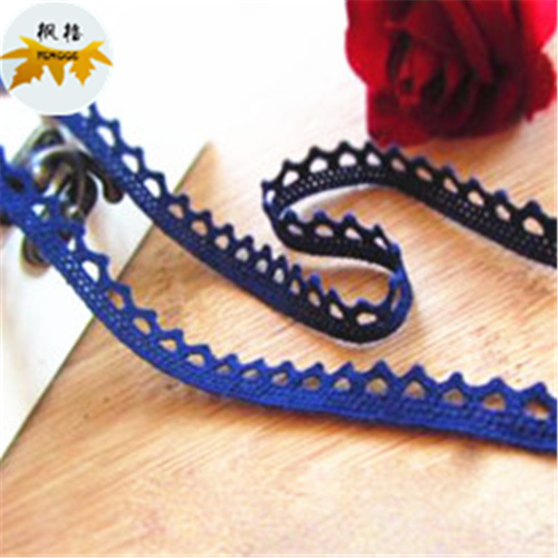 Factory direct sales of exquisite navy blue lace DIY clothing accessories details Picture