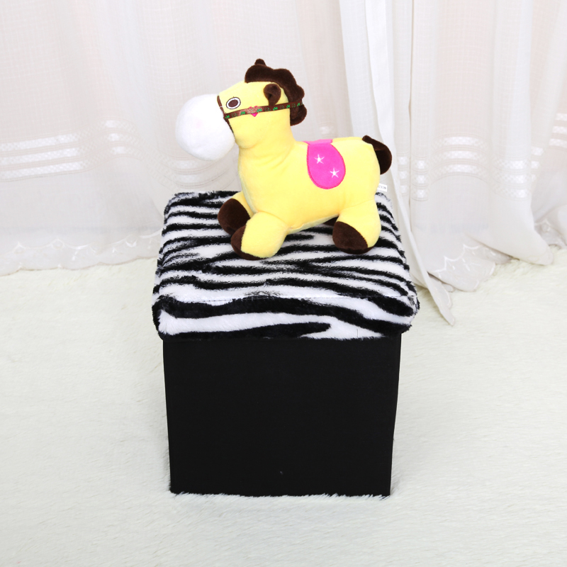 Storage Stool Plush Square Stool Storage Box Can Be Customized Home Storage Box Storage Box Specification drawing