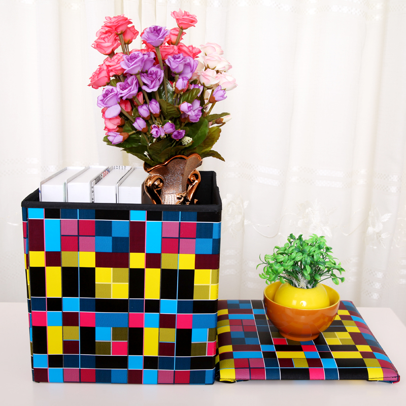 Storage Stool Square Stool Storage Box Storage Box Utility Box Storage Box Stool details Picture