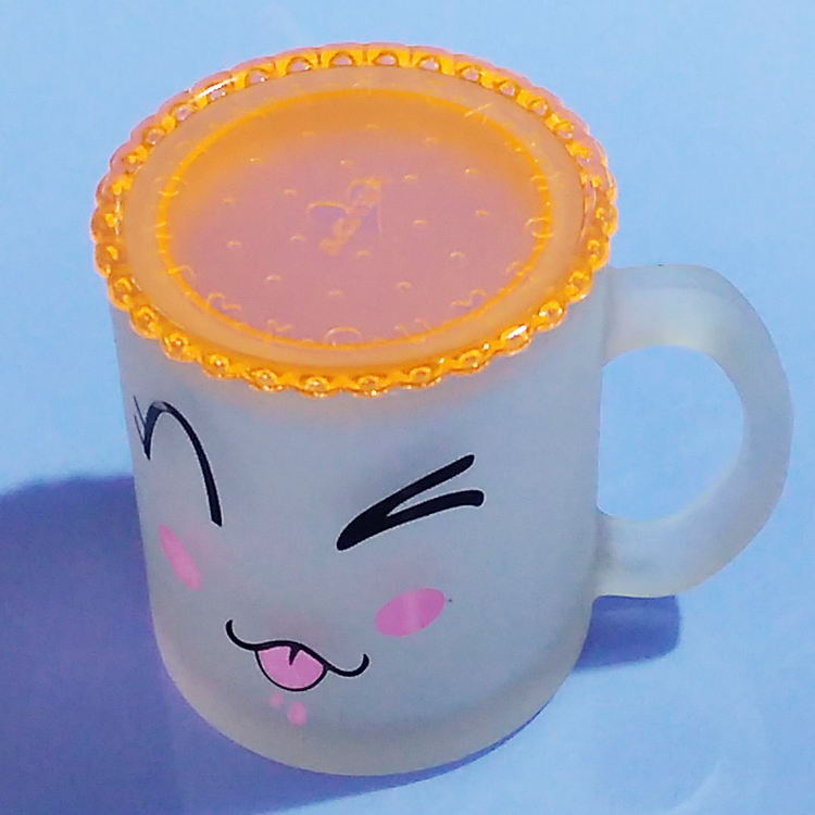 Classic Teacup Five Yuan Ten Yuan Store Delivery Glass Frosted Cup Smiley Face Frosted Mug Specification drawing