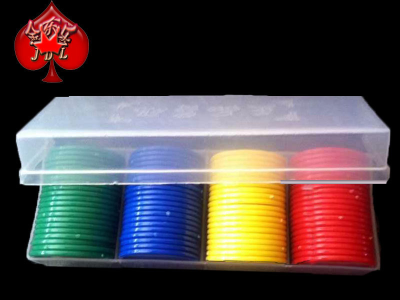 Chip 80 pieces plastic box hot stamping digital plastic chip manufacturer direct sale