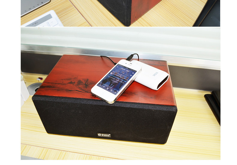 D021 Wooden USB Speaker 2.0 Subwoofer Mini Speaker for Computer and mobile phone Specification image
