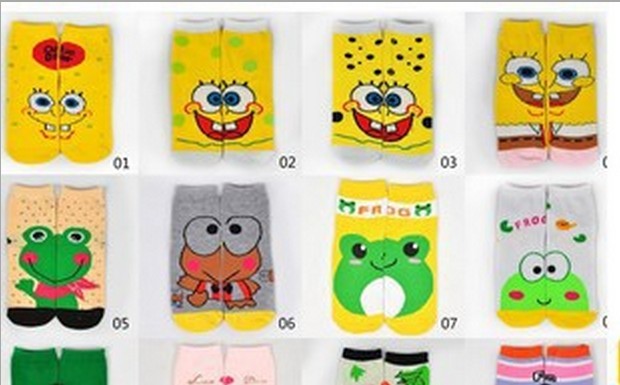 袜子批发卡通袜子AB袜可爱款对对袜细节图