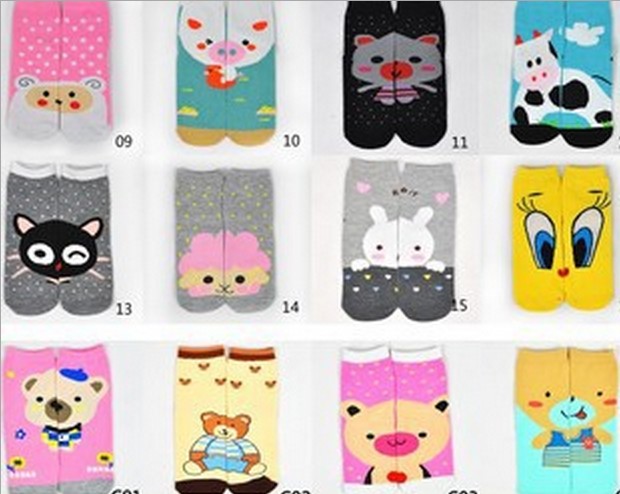袜子批发卡通袜子AB袜可爱款对对袜产品图