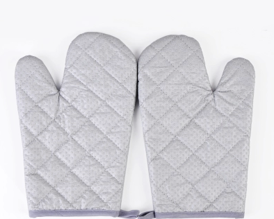 Long silver heat insulation gloves oven for microwave oven mittens anti-hot and heat resistant gloves microwave gloves thumbnail