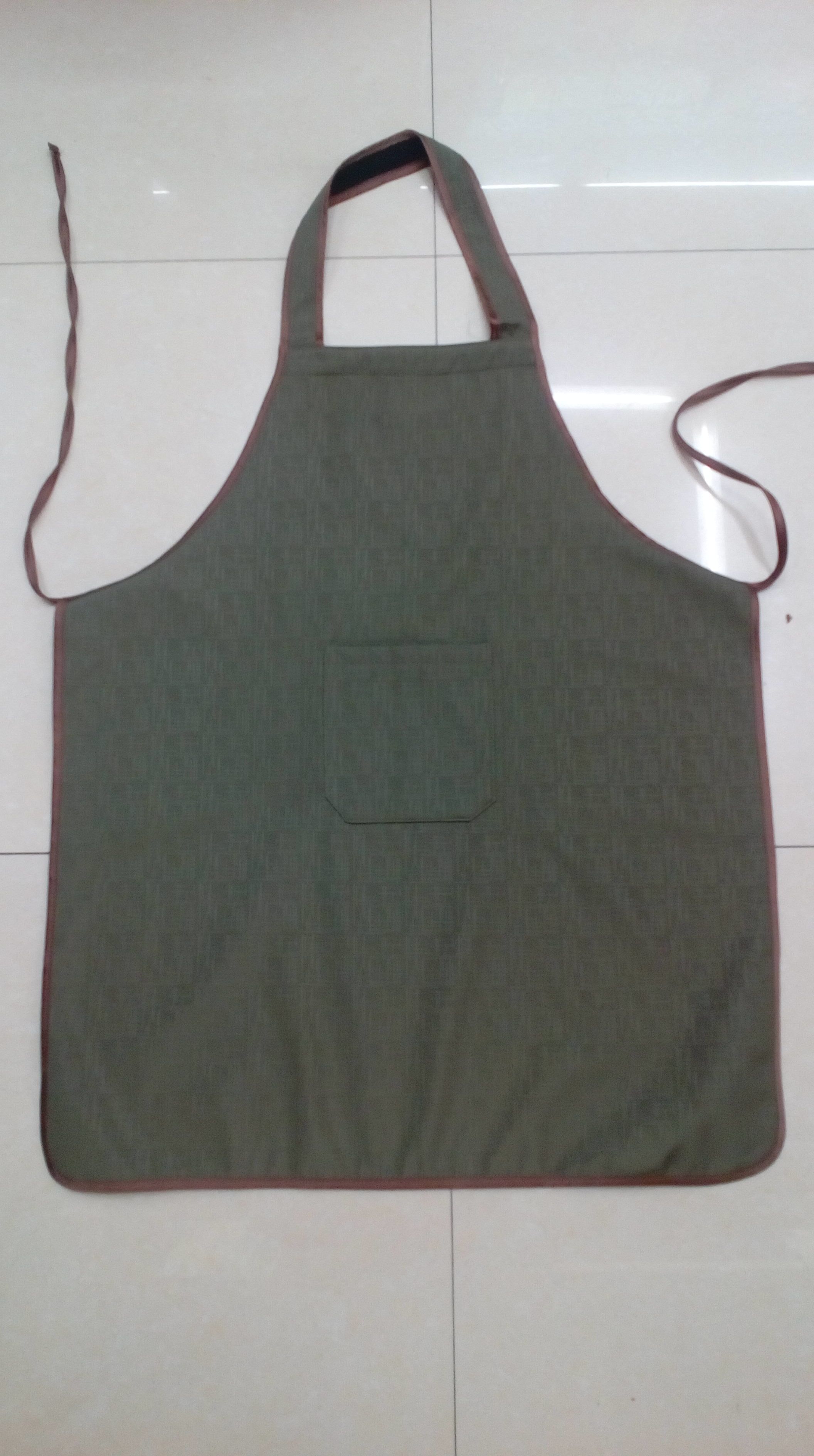 防水加厚防水纯色服务员 餐厅美甲咖啡酒店无袖厨房围腰 围裙产品图