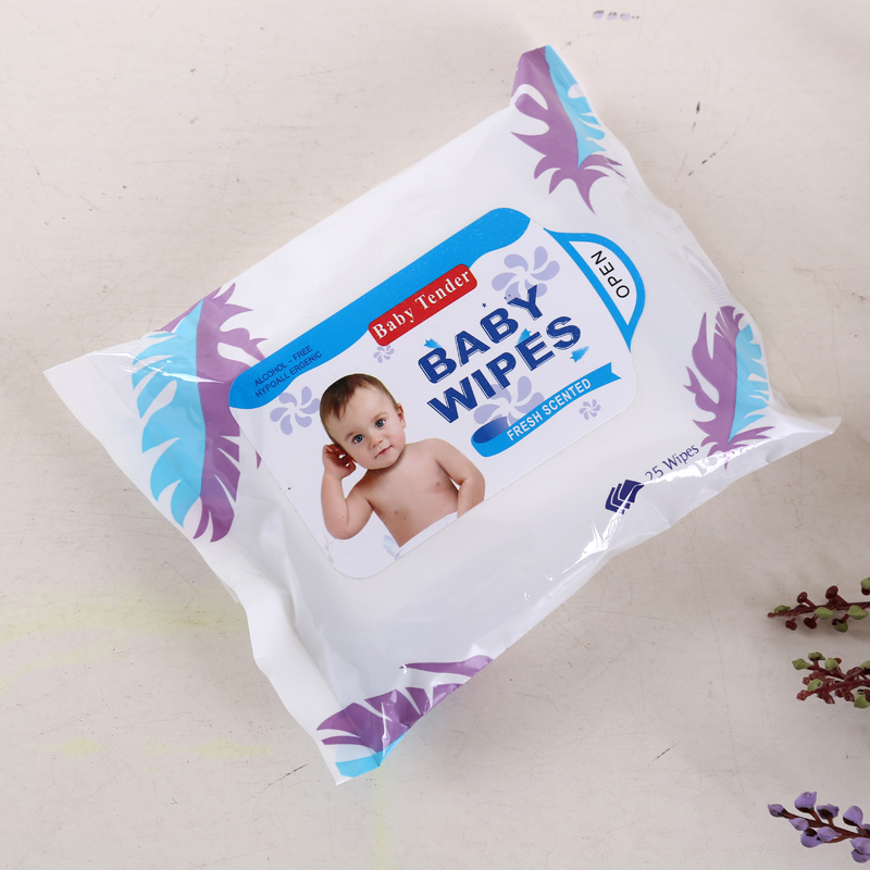 25片婴儿湿纸巾 一次性无纺布 湿巾 婴儿湿巾，无纺布湿巾产品图
