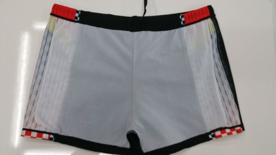 Men's swimming trunks Flat corner hot Spring large size bathing suit large size men's hot spring flat corner swimming pants high-grade Specification drawing
