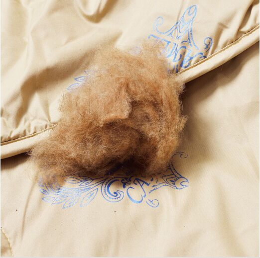 Bedding: Camel hair quilt, winter quilt, 4-piece set, manufacturer, spring and autumn quilt details Picture