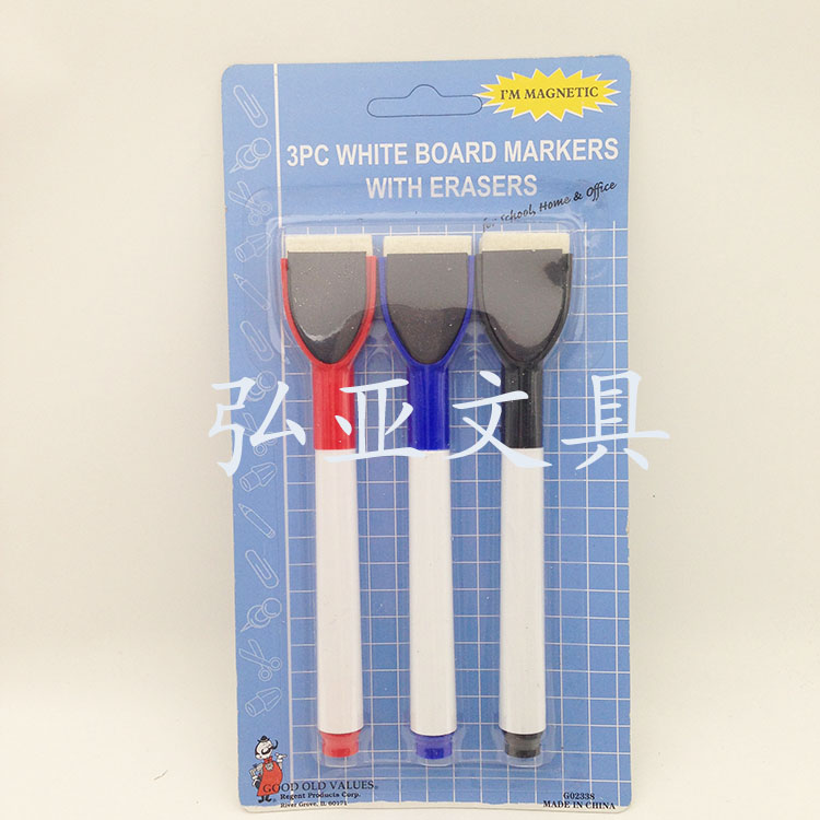 White board marker with white board brush set