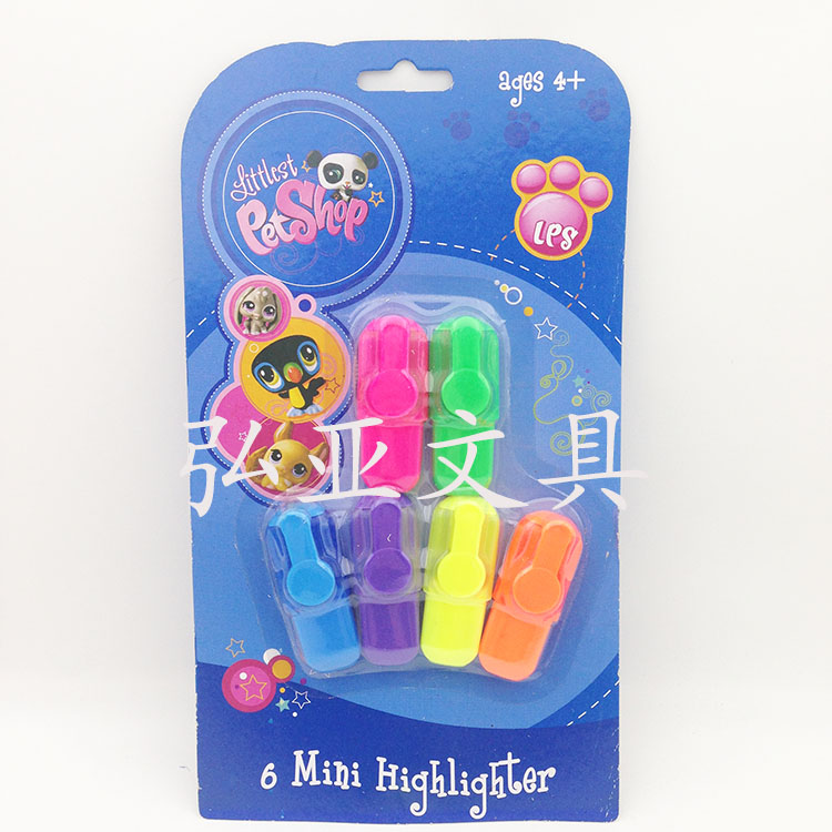 Mini Highlighter Mini Stationery, scented highlighter, cute cartoon gift pen