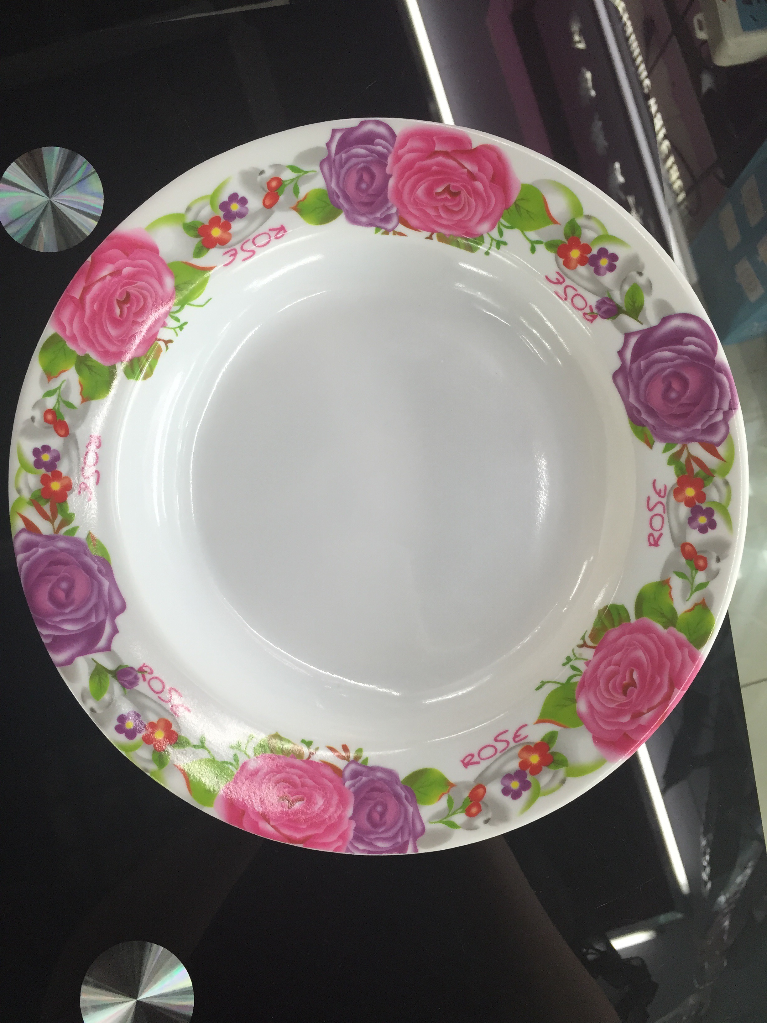 密胺深盘 密胺餐具 6789 10 11寸深盘 仿瓷餐具产品图