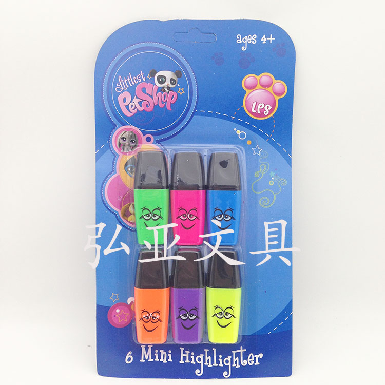 Mini Highlighter Mini Stationery, scented highlighter, cute cartoon gift pen