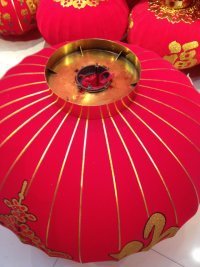 Factory direct sales of large red lanterns for National Day, New Year's Day and other festivals, plush decoration, and celebrating the holidays. Big lanterns Application Scenario