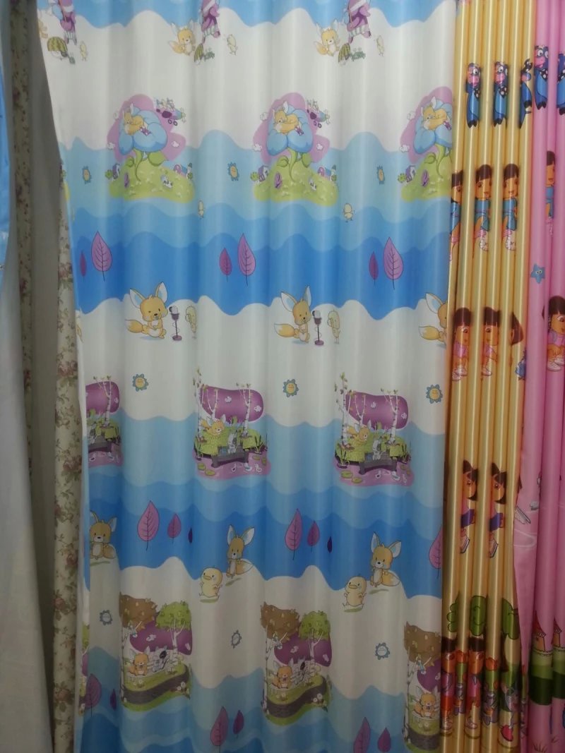 Blackout fabric in various colors, high-end, polyester, curtain fabric details Picture