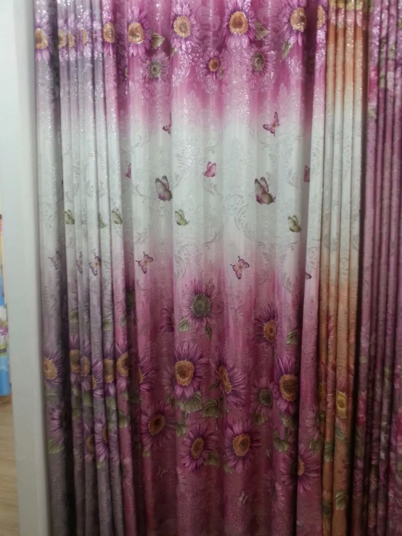 Blackout fabric in various colors, high-end, polyester, curtain fabric details Picture