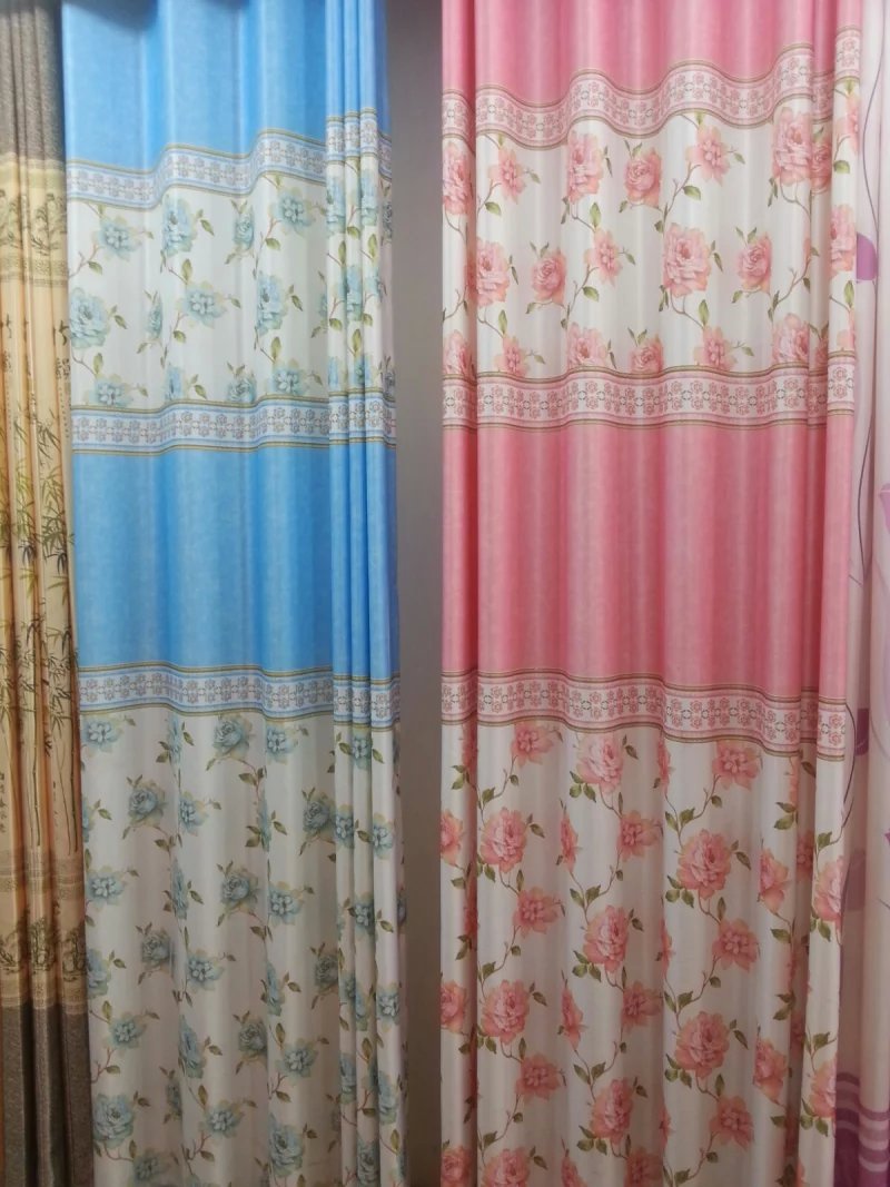 Blackout fabric in various colors, high-end, polyester, curtain fabric details Picture