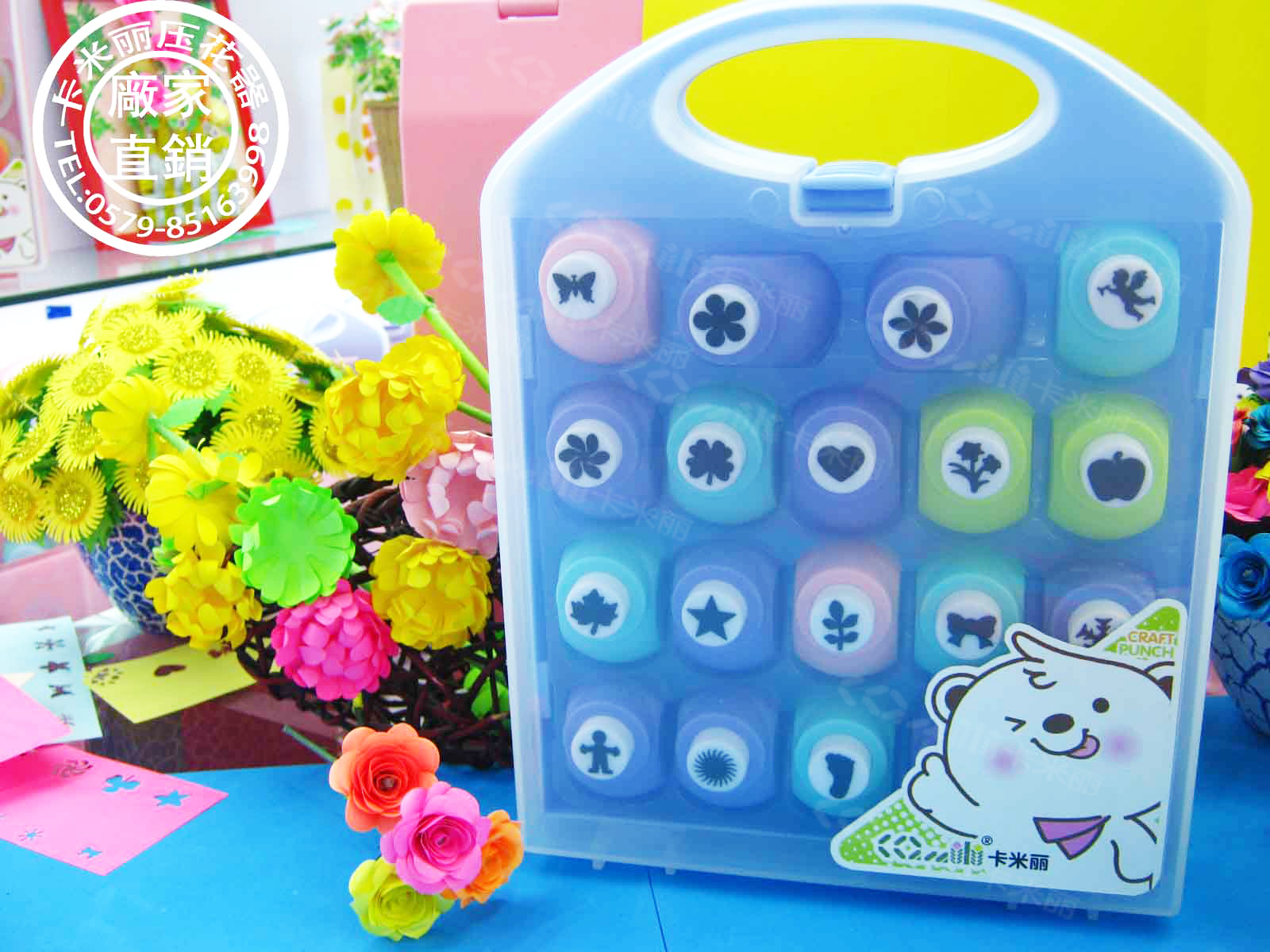 JF-8866-822 DIY打花器彩纸EVA益智儿童乐趣