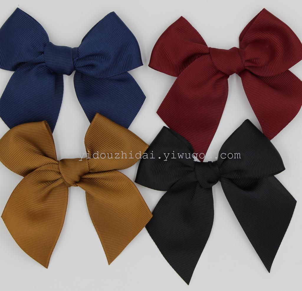 Supply high quality clothing, shoes and hats accessories, 38MM high density no light ribbed ribbon hand tie bow