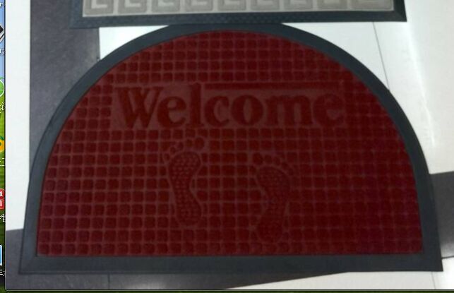 Door Mat, Brushed Floor Mat Black Edge 50*80 Application Scenario