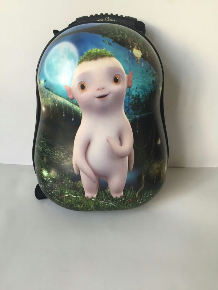 13-inch children's cartoon kindergarten ABS hard shell schoolbag, Hu Ba Fairy, Monkey King Returns, Little Bird
