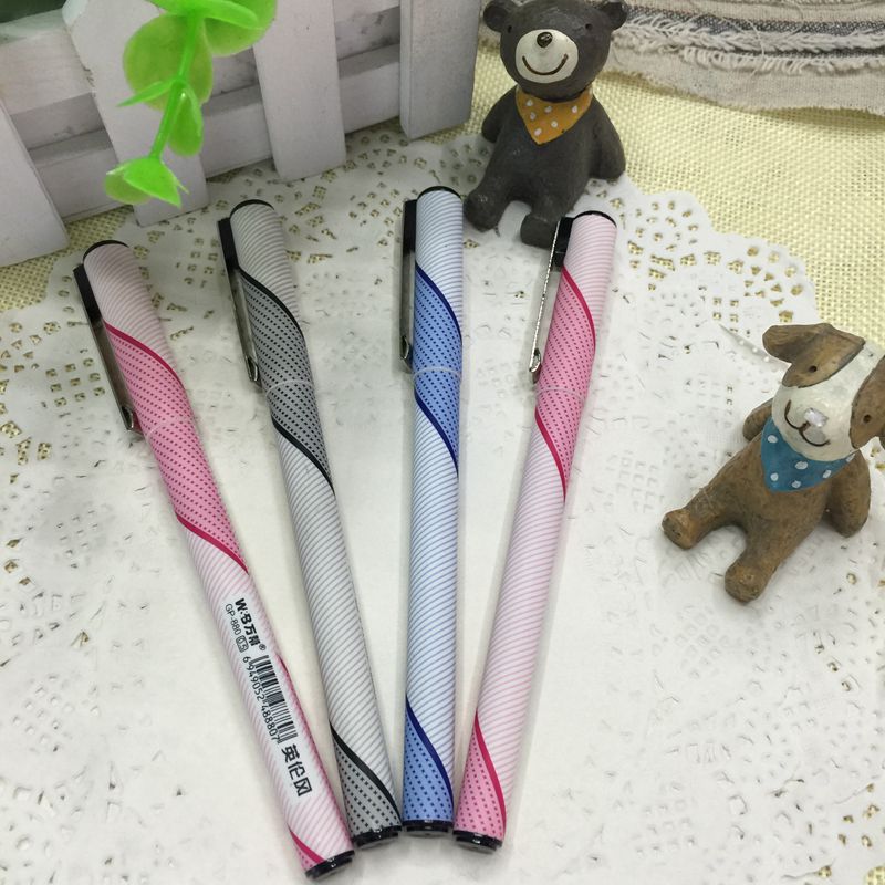 Wanbang 880 British-style bullet pen fashionable student office signature pen Gel pen details Picture