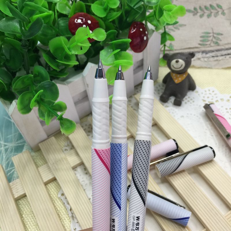 Wanbang 880 British-style bullet pen fashionable student office signature pen Gel pen Specification image