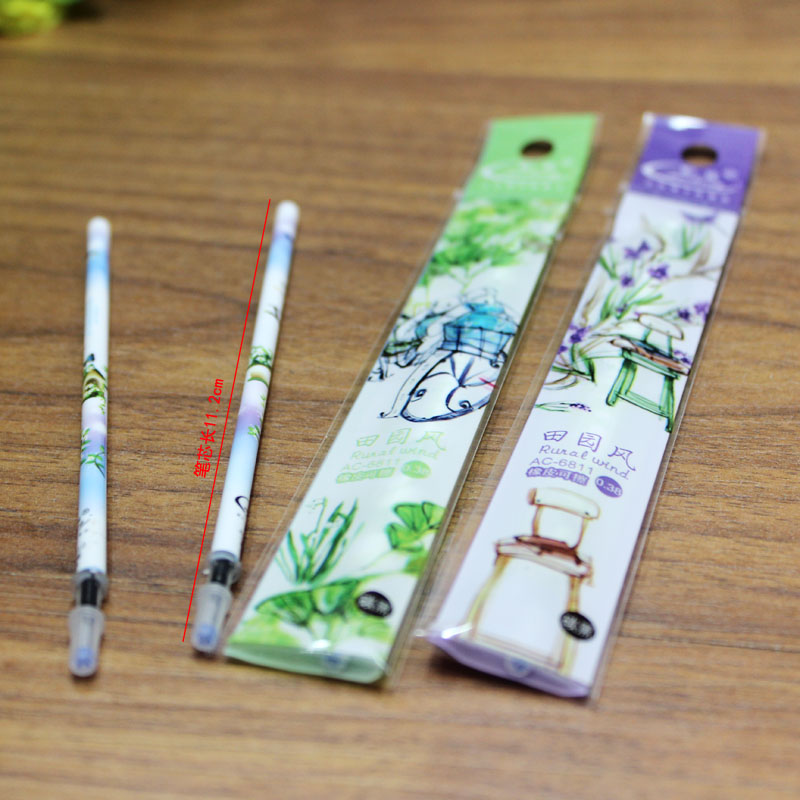 Factory direct sales: Pastoral style erasable gel pen refill, Aocheng 6810