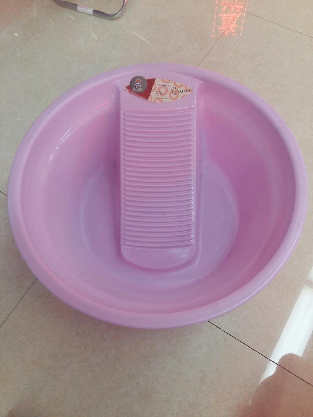 007洗衣盆 带搓衣板 脸盆一体式节水洗衣盆