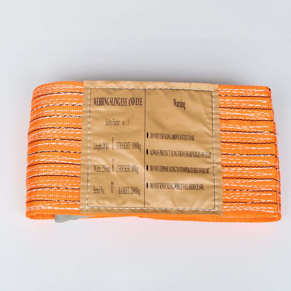 10-ton 2-meter colored flat lifting slings