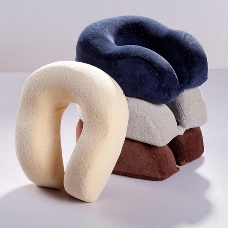 Memory cotton with buckled neck duck u-shaped health pillow core U-shaped pillow thumbnail