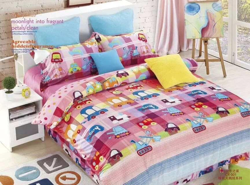 4-piece set, bedding, active, manufacturer, velvet warmth, short plush details Picture
