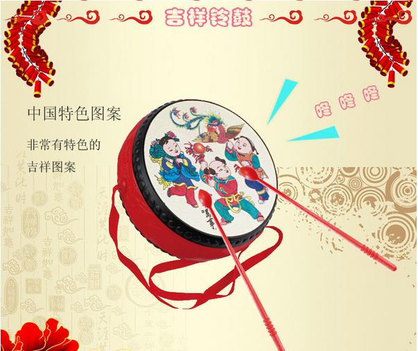 1066小鼓玩具 婴儿玩具 手摇鼓 拨浪鼓细节图