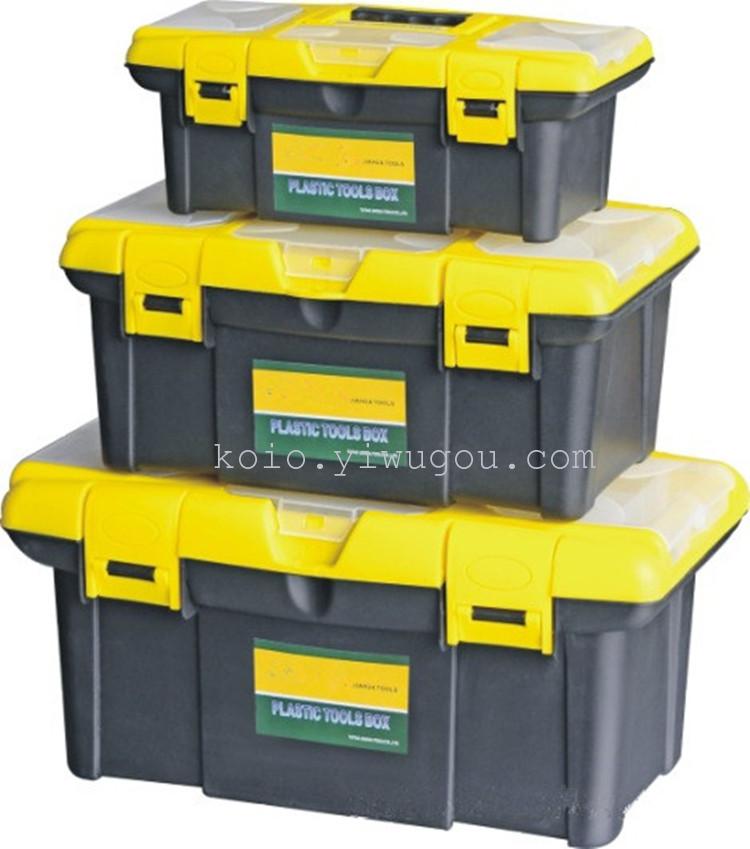 Yiwu Haohuo 6013 High-strength engineering plastic tool box and tool storage box Specification image