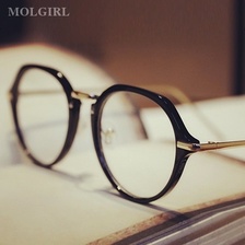 韩国近视镜复古男女款金属眼镜框潮平光镜架