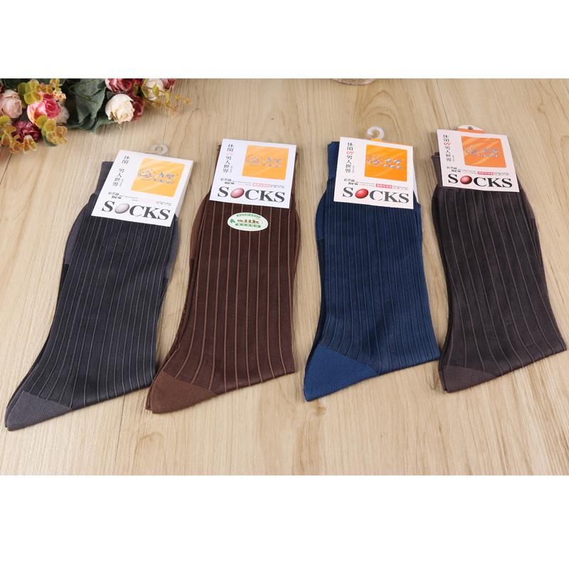 高档锦纶丝袜中老年人老式松口尼龙袜男士短丝袜子细节图