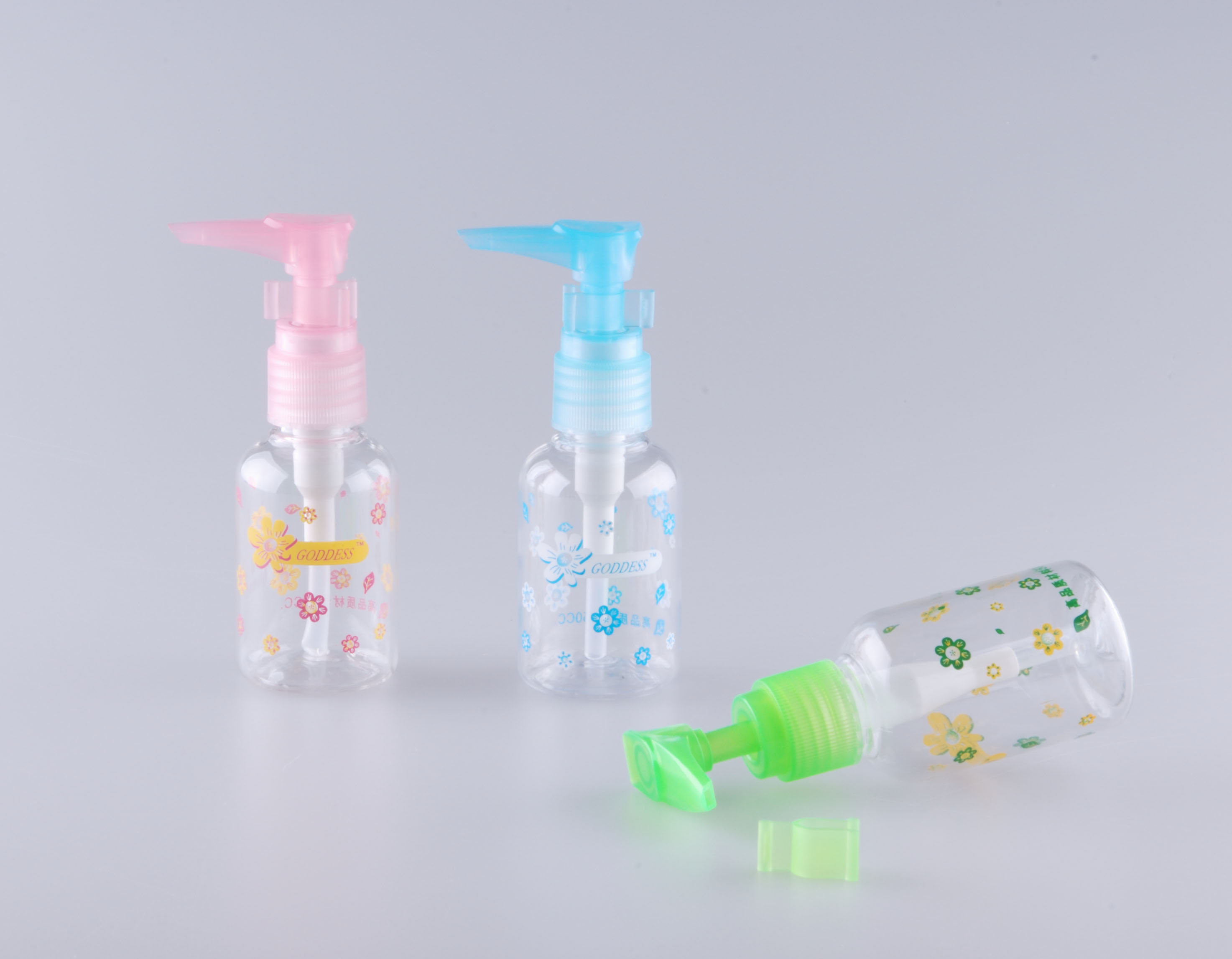 塑料现货50ml花压瓶 乳液瓶 PET瓶