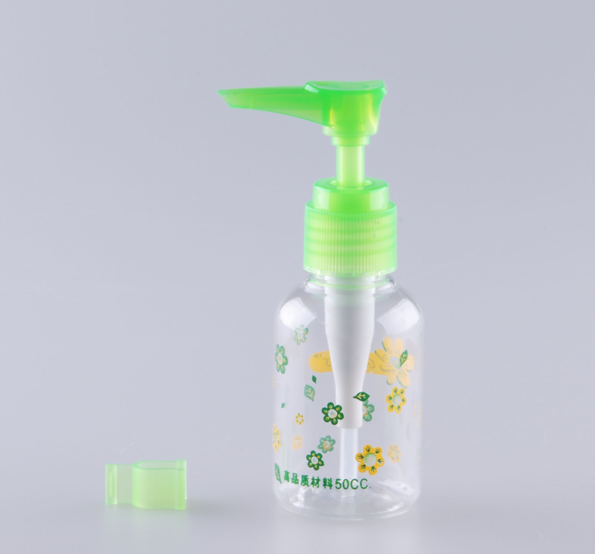 塑料现货50ml花压瓶 乳液瓶 PET瓶产品图