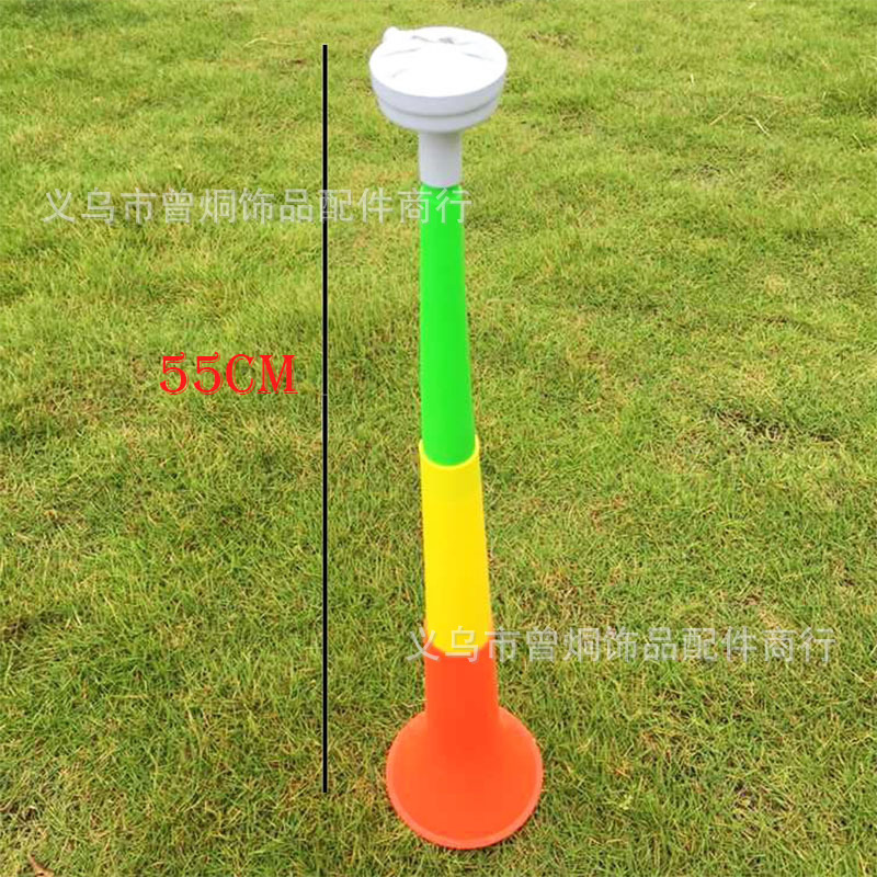 Big three plastic trumpet props trumpet telescopic horn two yuan children's toys thumbnail