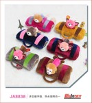 创意秘密花园绒布暖水袋卡通天然橡胶热水袋防爆暖手袋细节图