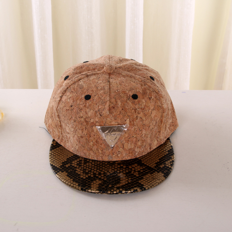 Real Wood Grain Snakeskin Flat Brim Hat Sports Hat Hip Hop Hat Sun Hat Casual Hat