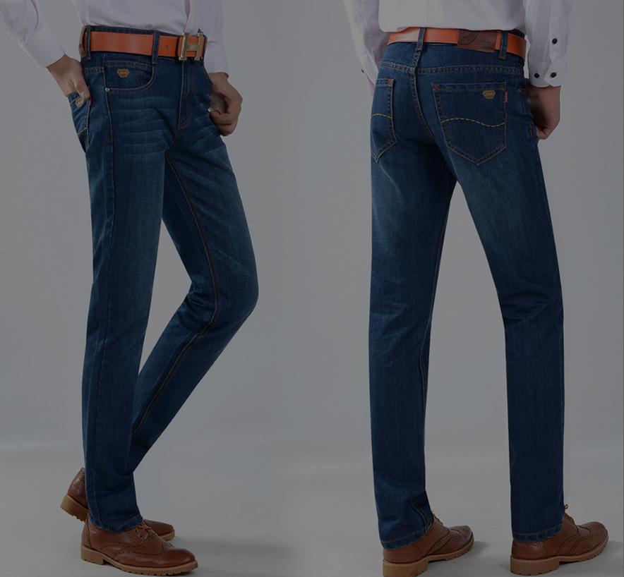 Wholesale of new men's denim trousers and business straight-leg men's long pants from washable manufacturers